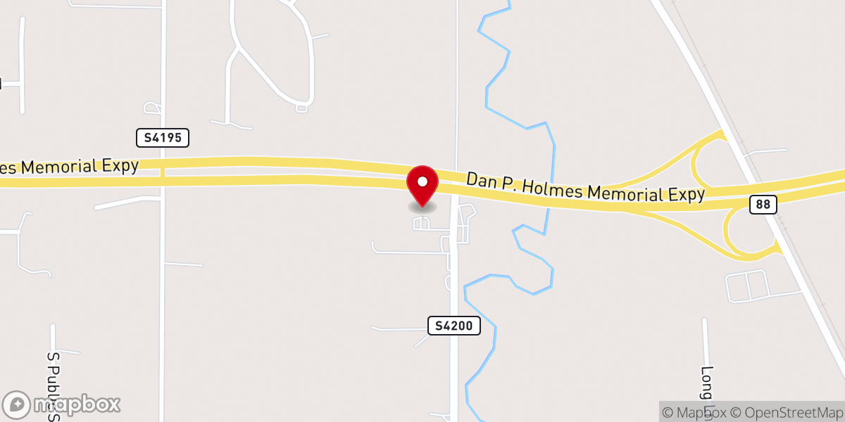 Map showing location of Inola Christian Church