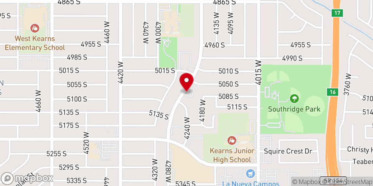 Map showing location of Saint Pauls Lutheran Church