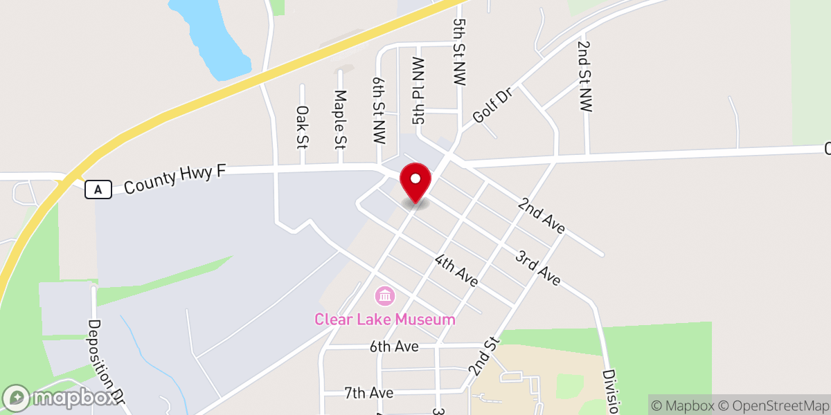 Map showing location of St. Barnabas Episcopal Church