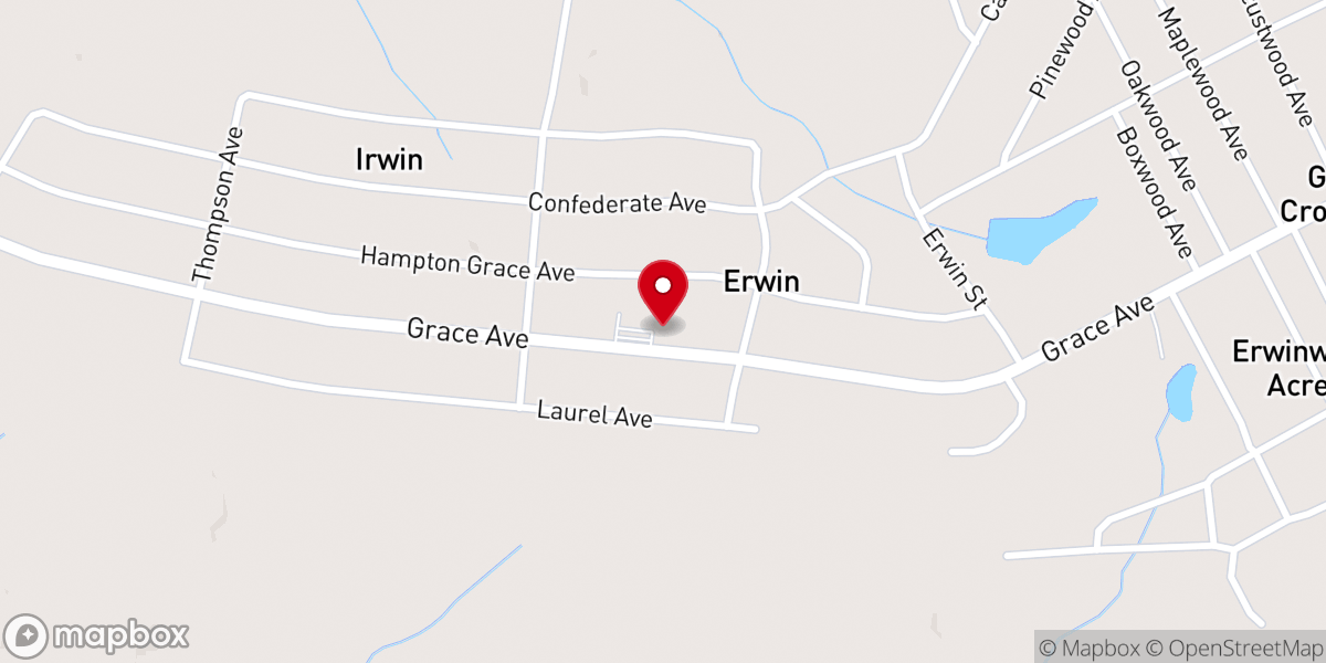 Map showing location of White Springs Baptist Church