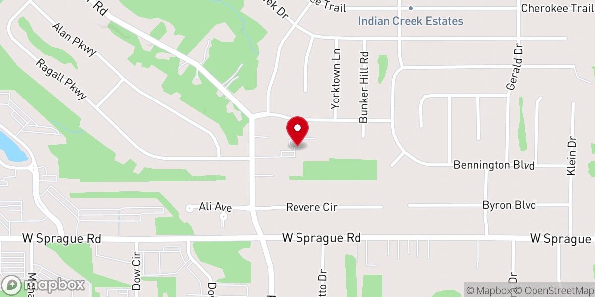 Map showing location of Baptist Mid Missions Foundation Inc