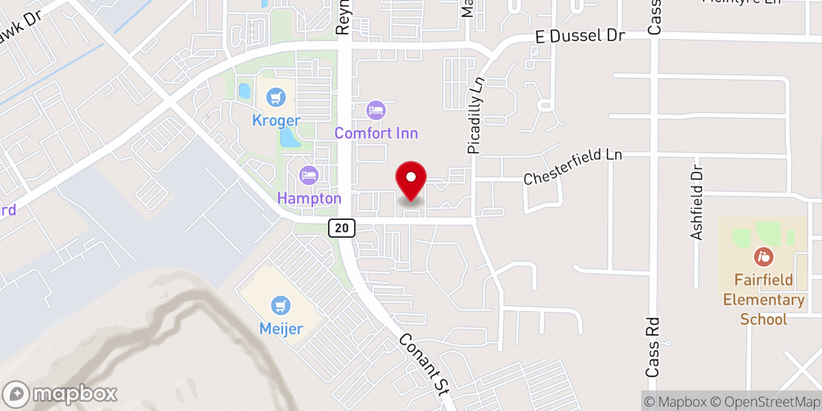 Map showing location of Johnny Rowlett Ministries