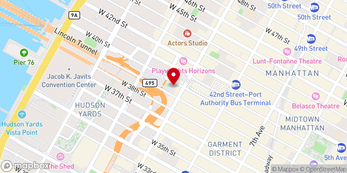 Map showing location of Metro Baptist Church