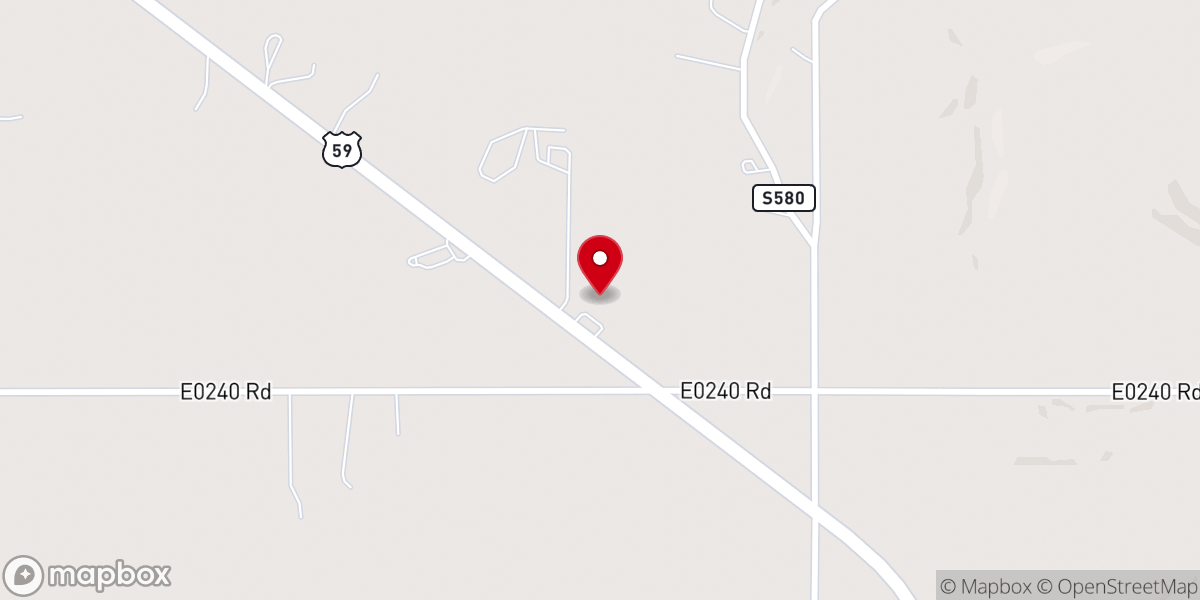 Map showing location of Foundation Freewill Baptist Church