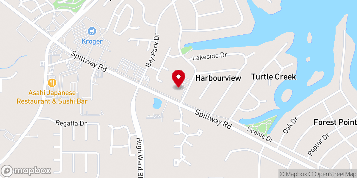 Map showing location of Home Church