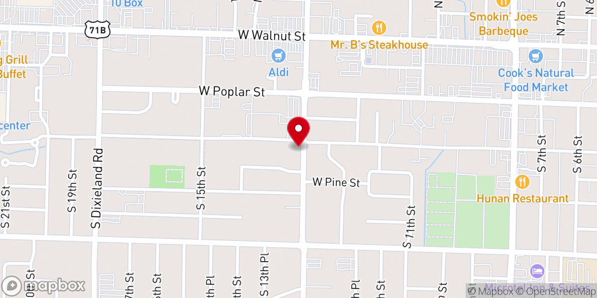 Map showing location of Catholic Church Rectory