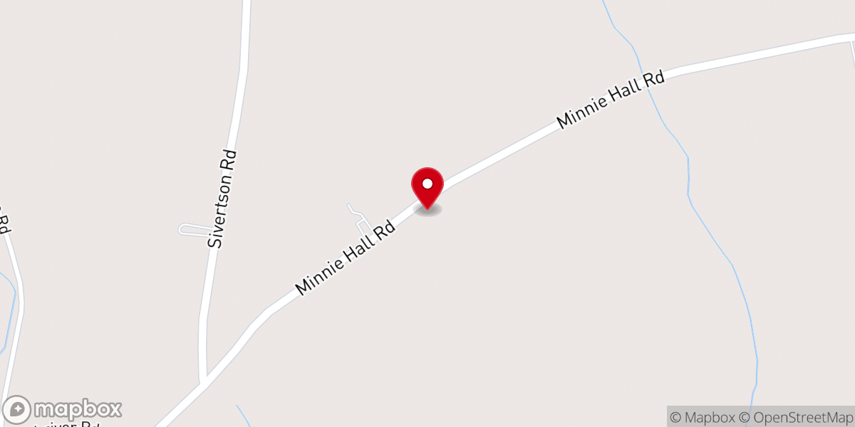 Map showing location of Long Branch Baptist Church