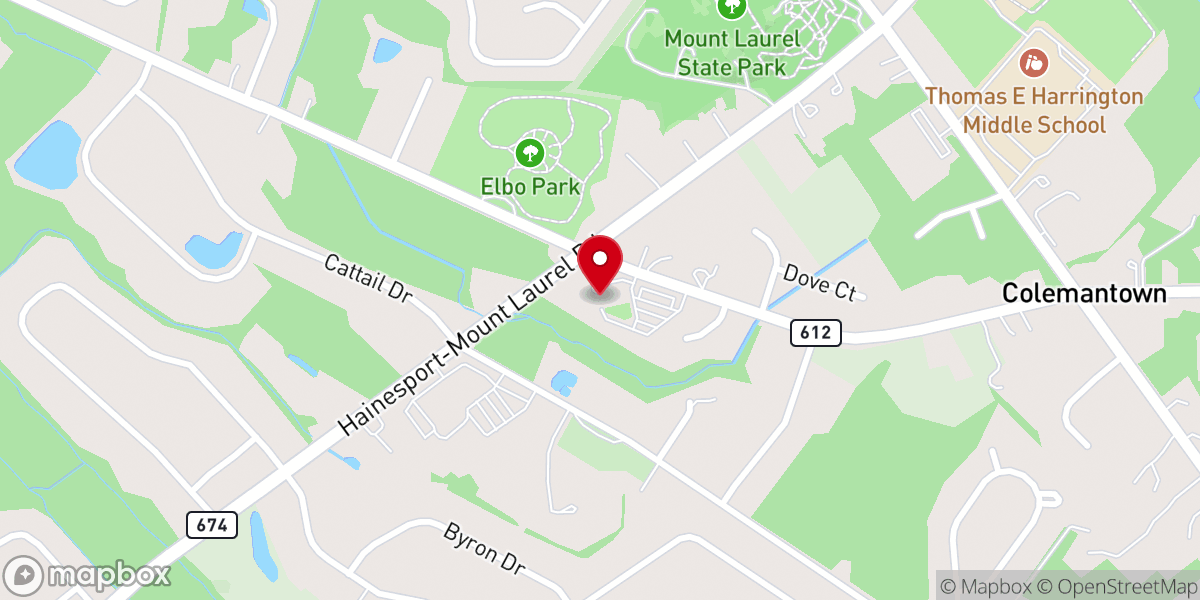 Map showing location of Congregation Adath Emanu-El