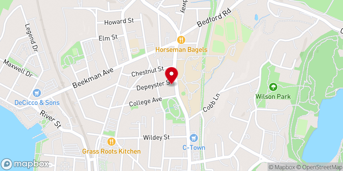 Map showing location of Una Voce Westchester