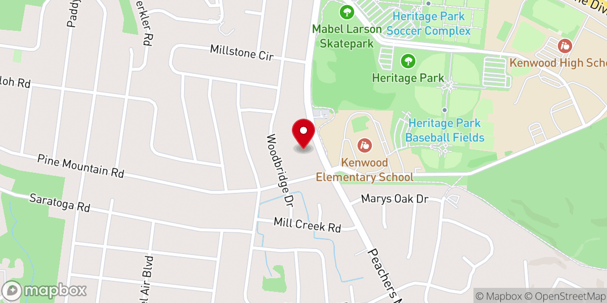 Map showing location of Ministry of Reconciliation Church