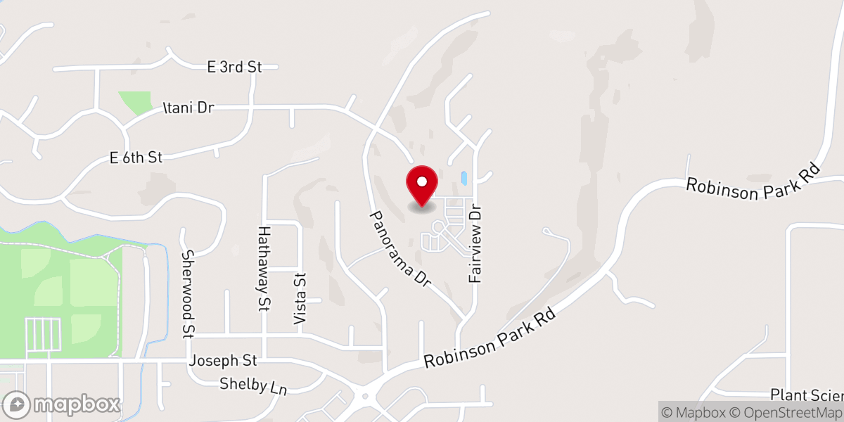 Map showing location of Trinity Baptist Church