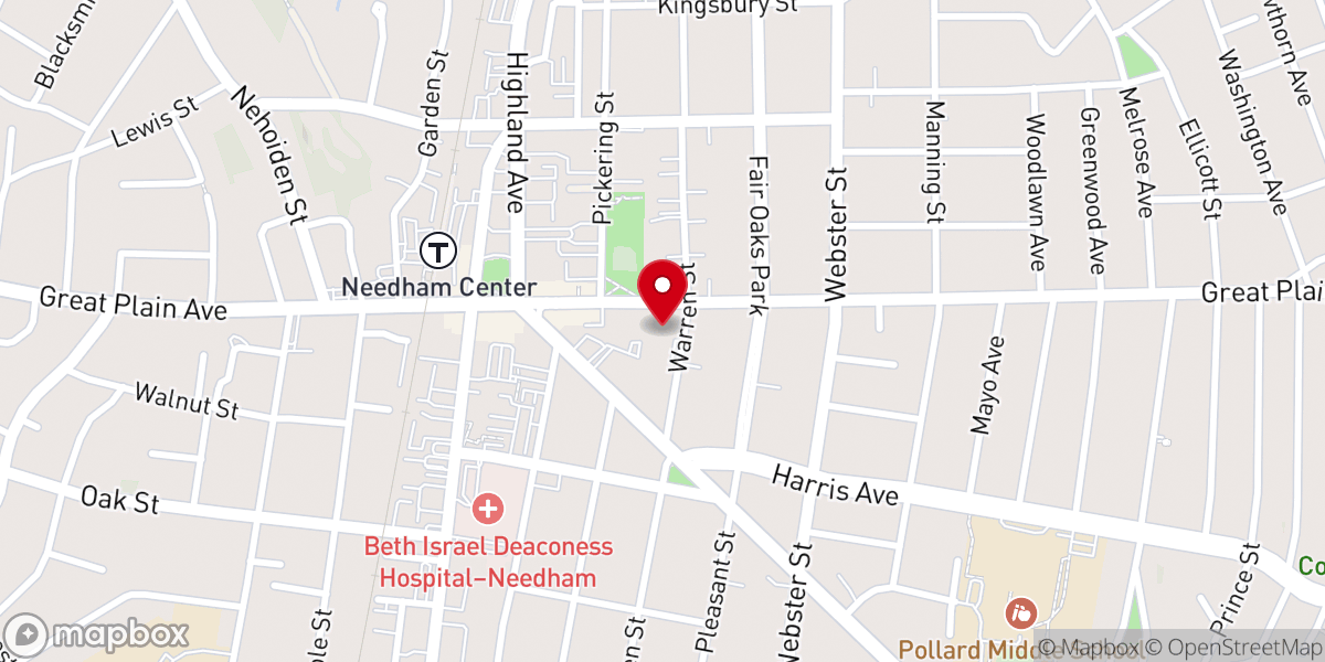 Map showing location of Cornerstone Assembly of God