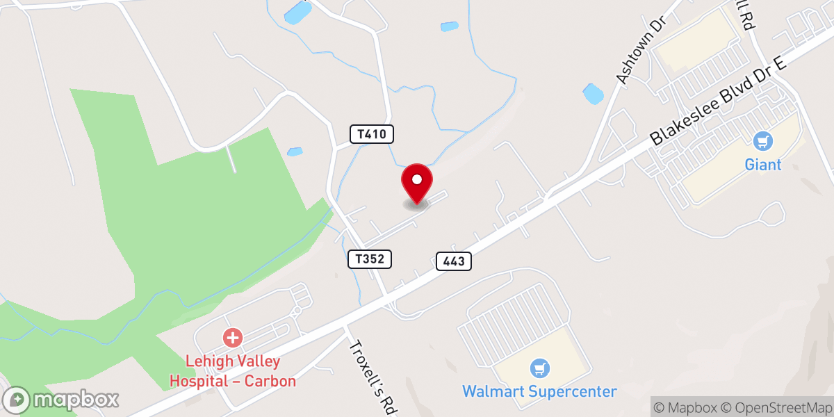 Map showing location of Salem Bible Fellowship