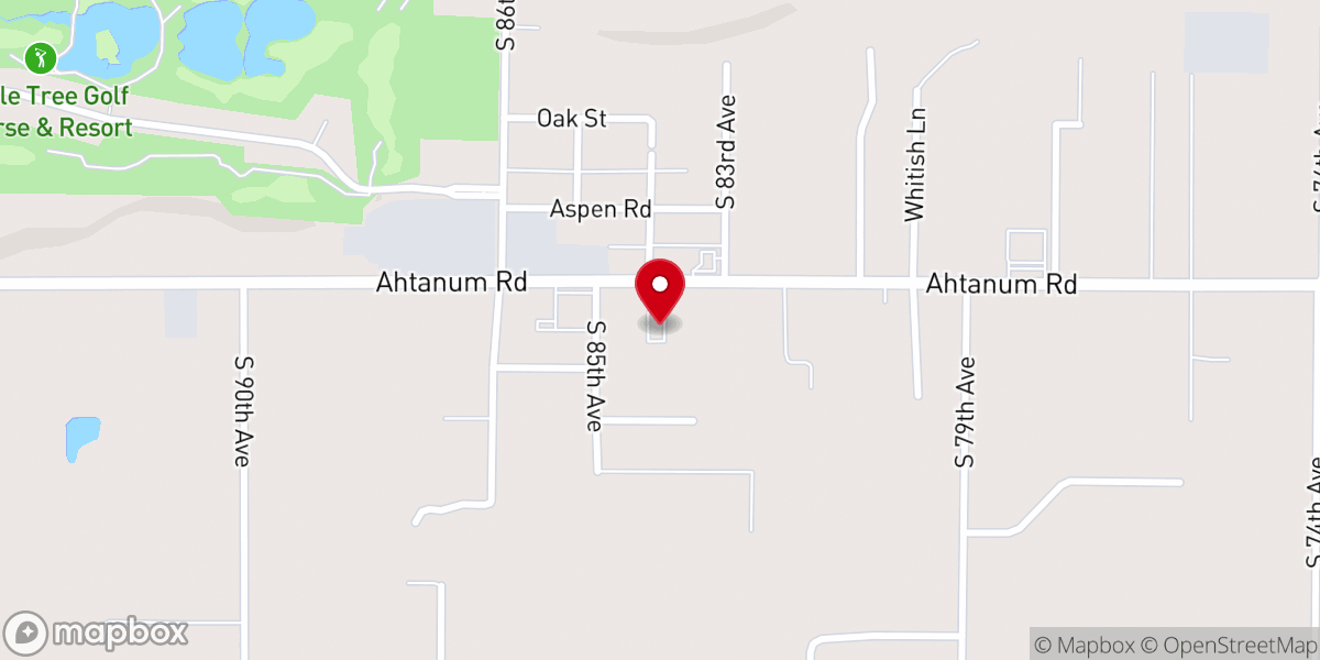 Map showing location of AhtanumChapel