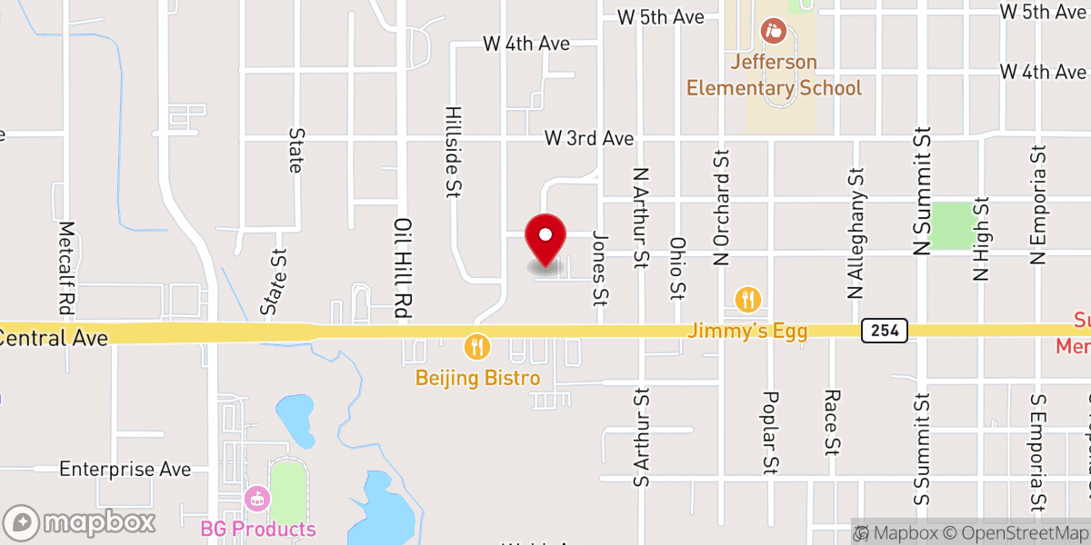 Map showing location of Saint Francis Community Services