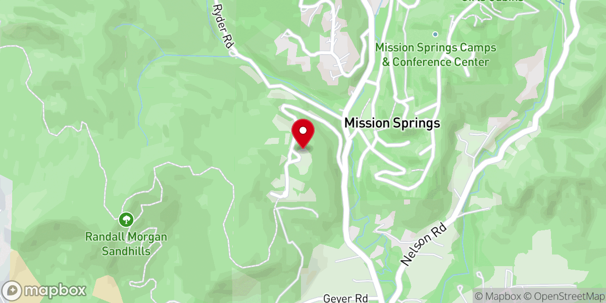 Map showing location of Fasting Prayer Mountain of the World
