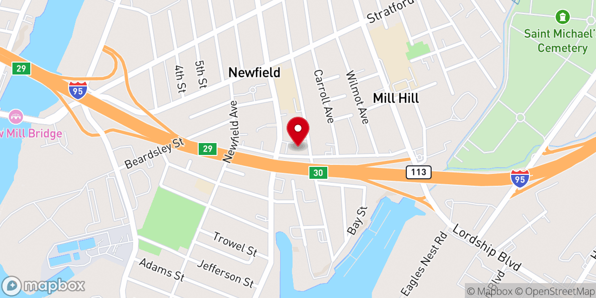Map showing location of House of Prayer and Deliverance