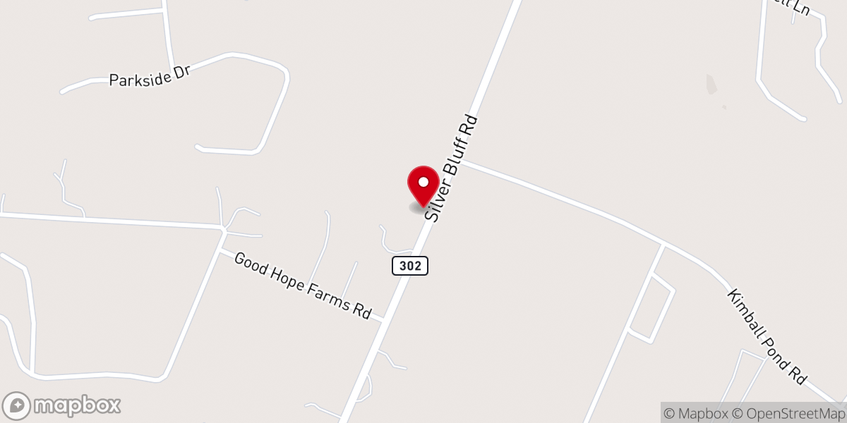 Map showing location of Good Hope Baptist Church