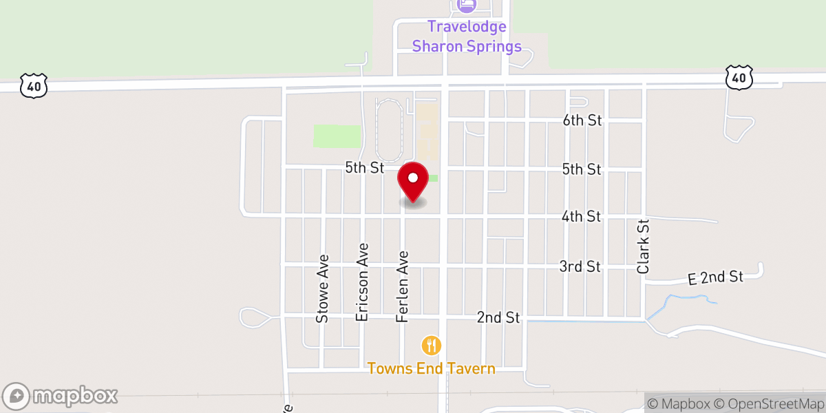 Map showing location of Holy Ghost Catholic Parish Center