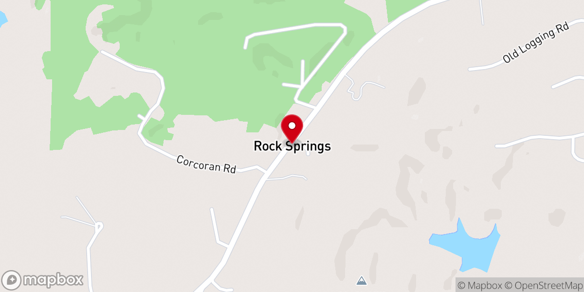 Map showing location of Rock Springs