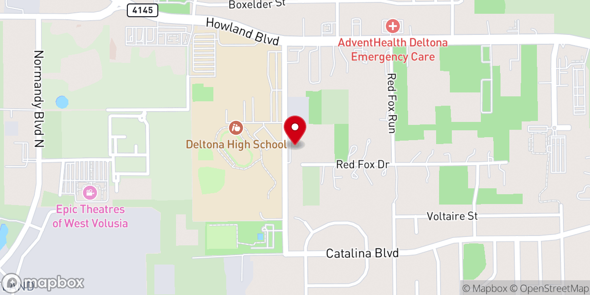 Map showing location of Cross Walk Church of Deltona