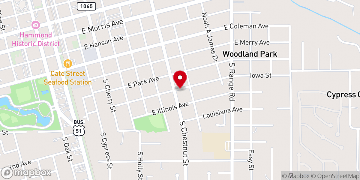 Map showing location of Liberty Baptist Church