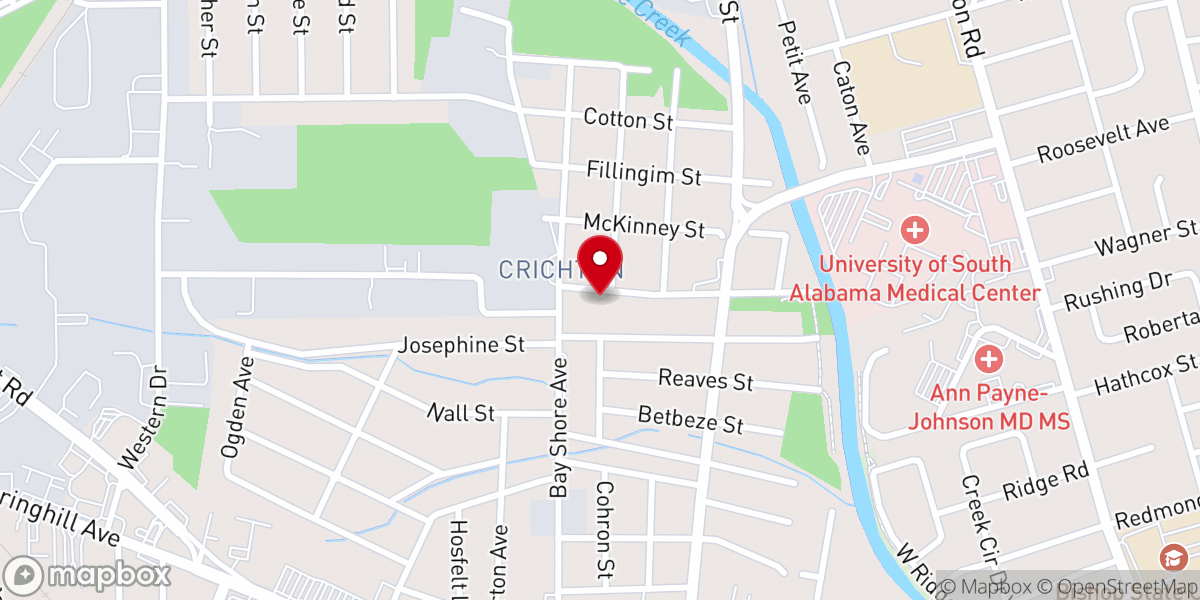 Map showing location of Miracle Deliverance Tabernacle Church