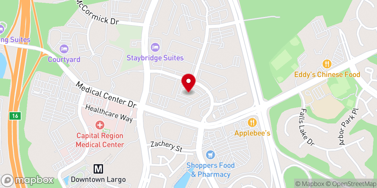 Map showing location of Abiding Faith Ministries