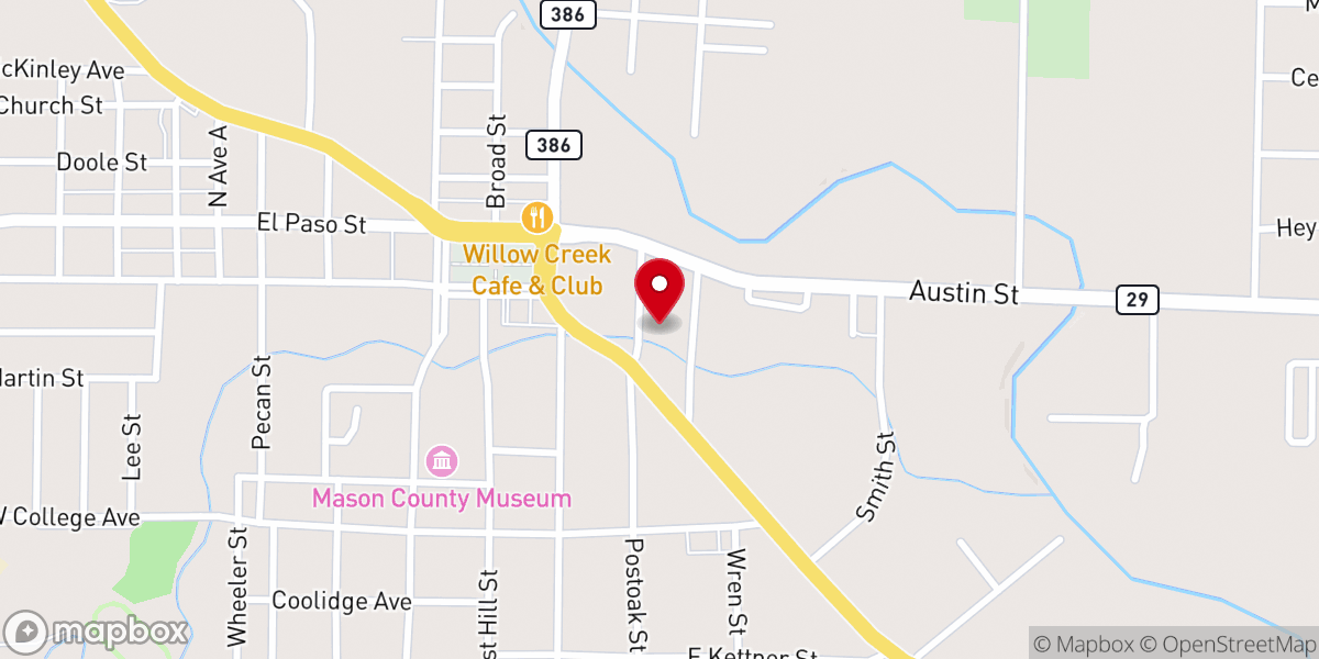 Map showing location of St Paul Lutheran Church Park