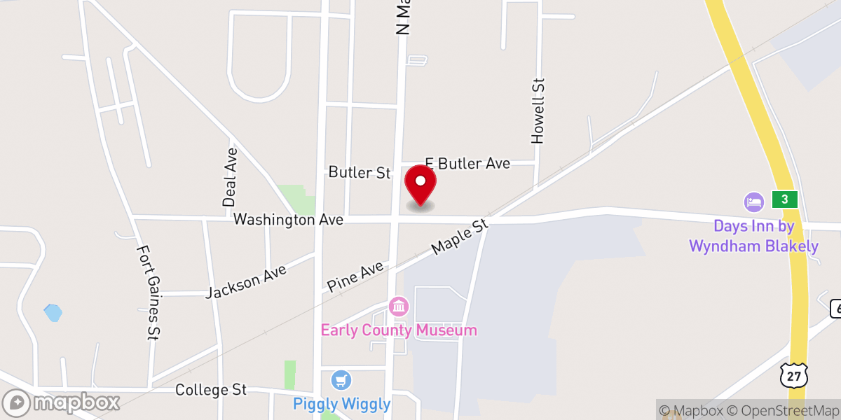 Map showing location of Holy Family Catholic Church