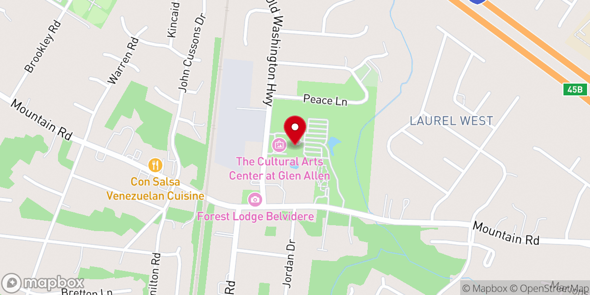 Map showing location of The Cultural Arts Center