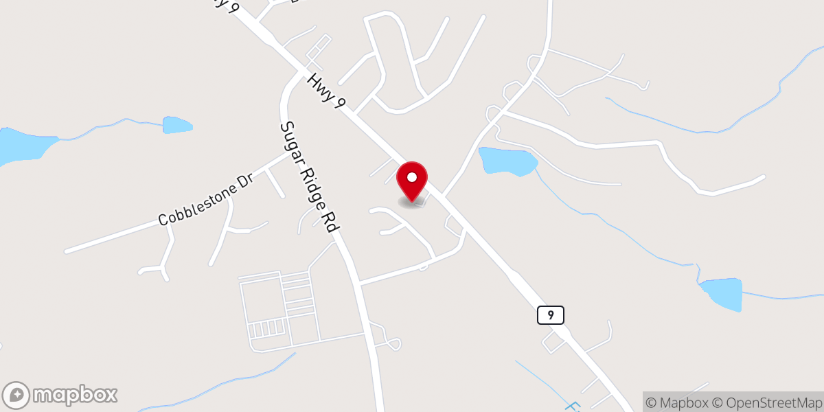 Map showing location of Prayer Baptist Church