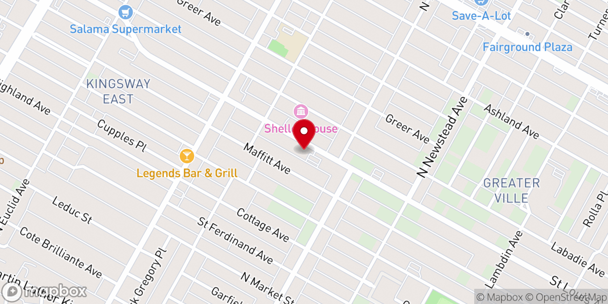 Map showing location of Original Friendship Missionary Baptist Church