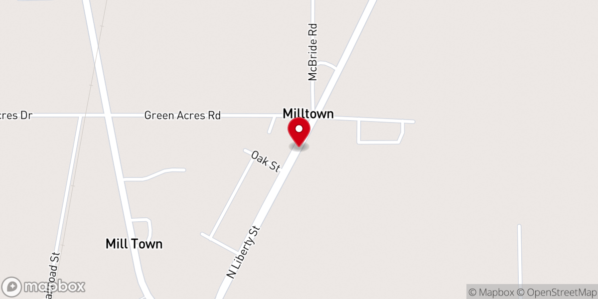 Map showing location of Greater St Matthew M B Church