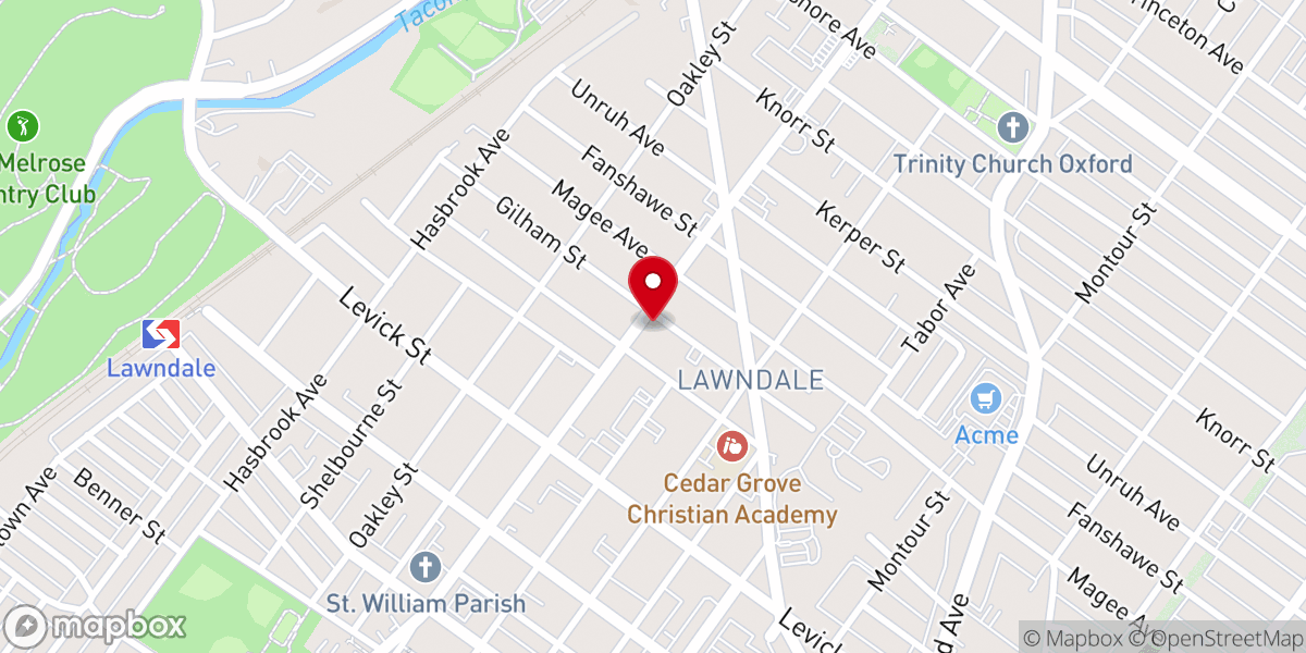 Map showing location of Gospel Mission