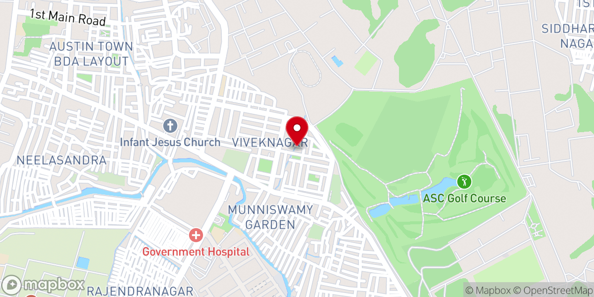 Map showing location of IPC Ebenezer Church, Viveka Nagar