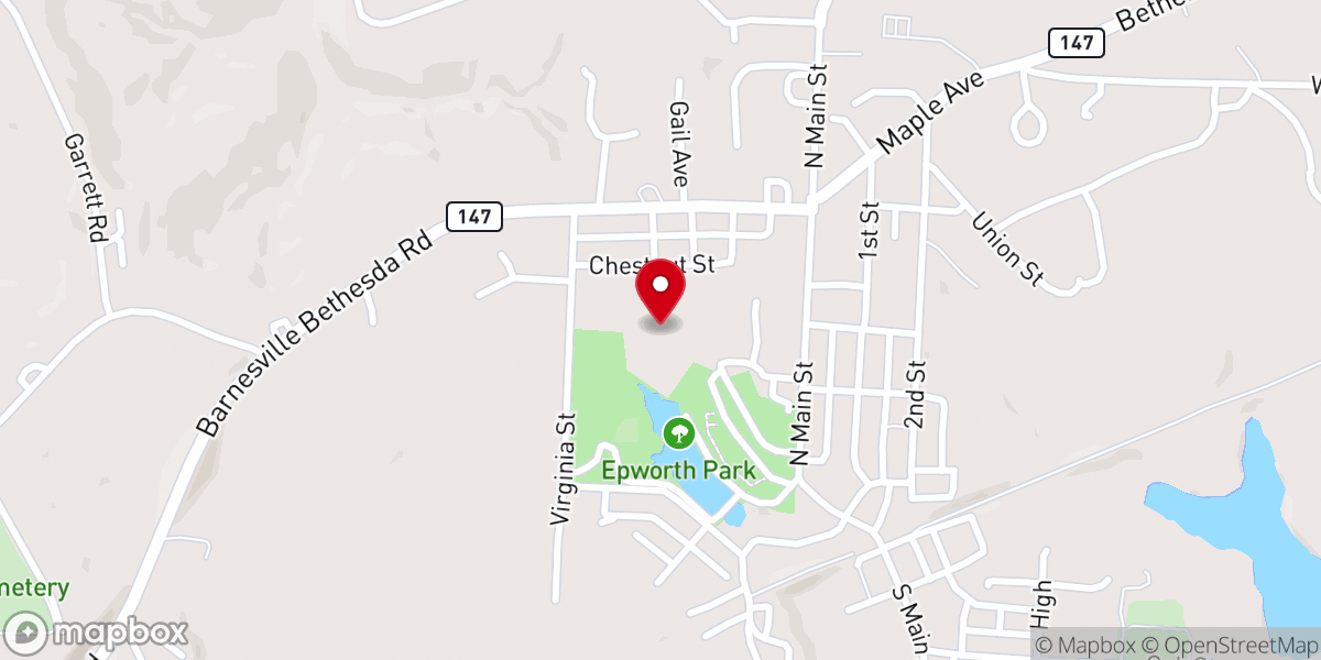 Map showing location of Epworth Center