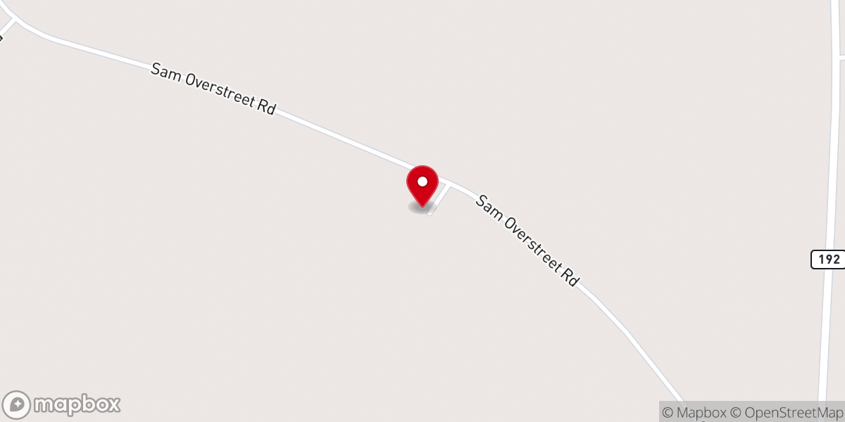 Map showing location of Rountree Grove Church