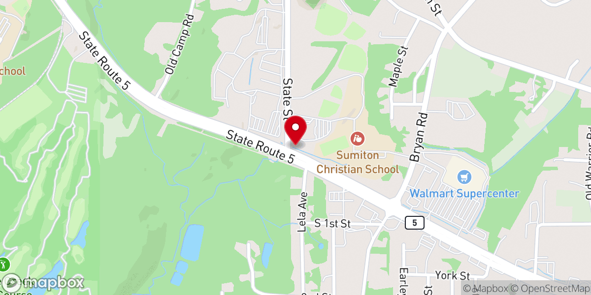Map showing location of Sumiton Church of God