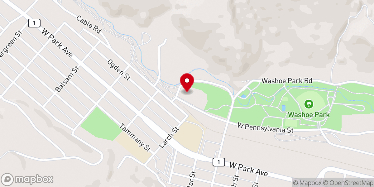 Map showing location of Hope Lutheran Church