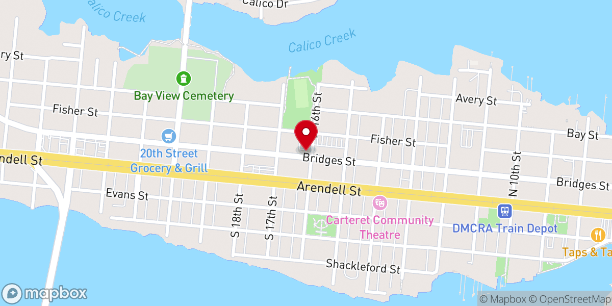 Map showing location of One Harbor church