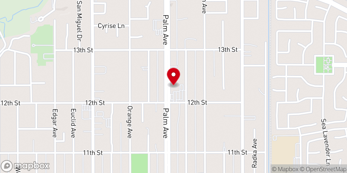 Map showing location of Carol's Kitchen