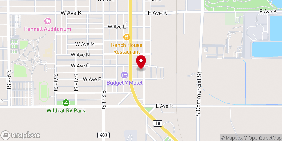 Map showing location of New Beginnings Church
