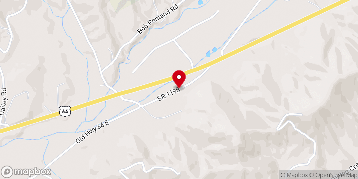 Map showing location of Bible Missionary Baptist Church