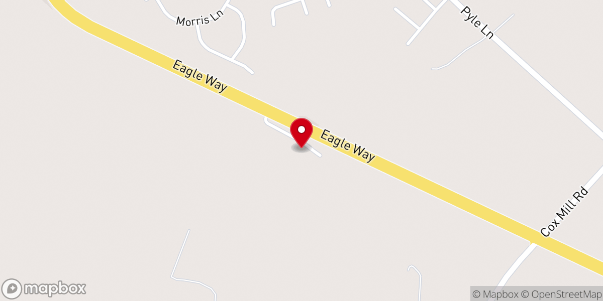 Map showing location of Living Hope Baptist Church