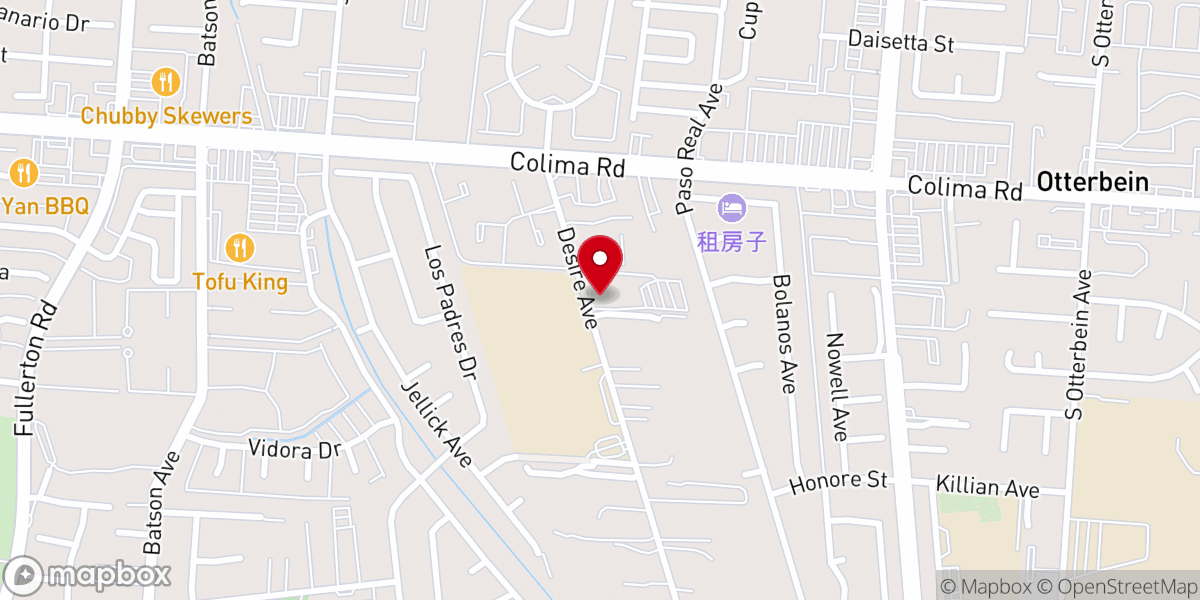 Map showing location of Korean Good Shepherd Presbyterian Church