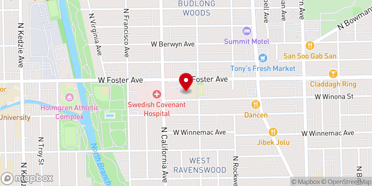 Map showing location of Immanuel Evangelical Covenant Church