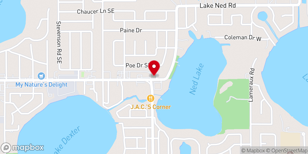 Map showing location of Holy Cross Episcopal Church