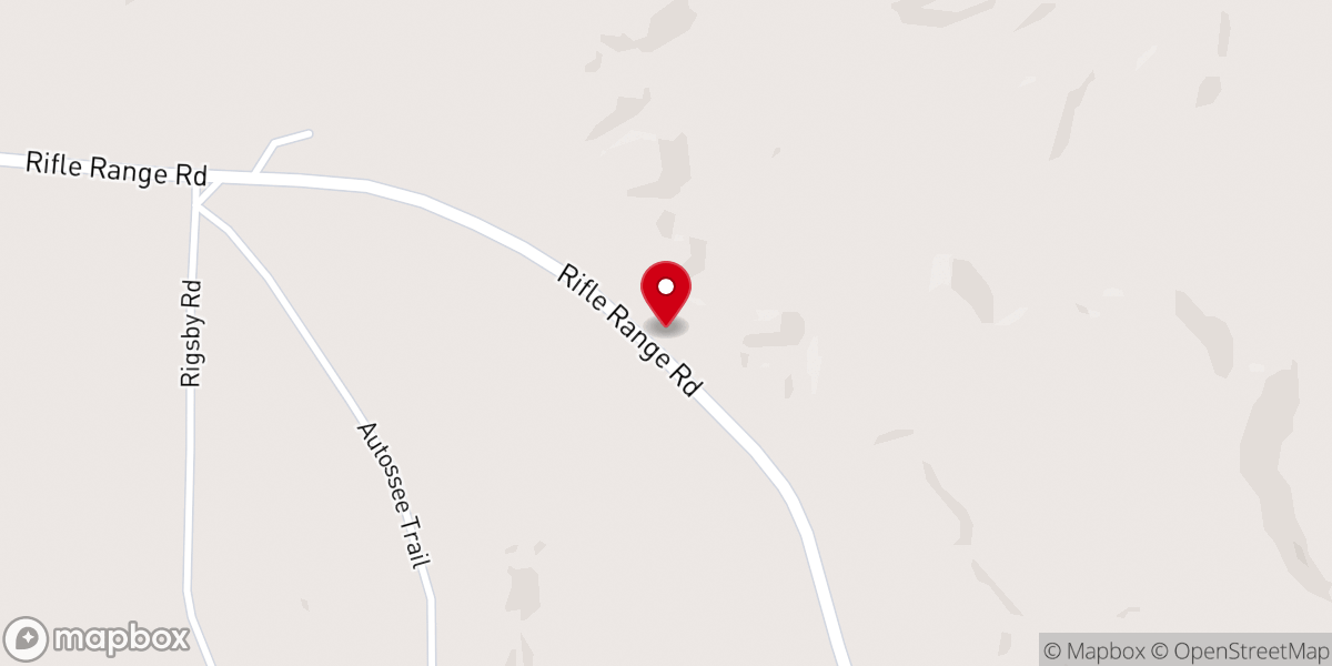 Map showing location of Oak Grove Missionary Baptist Church