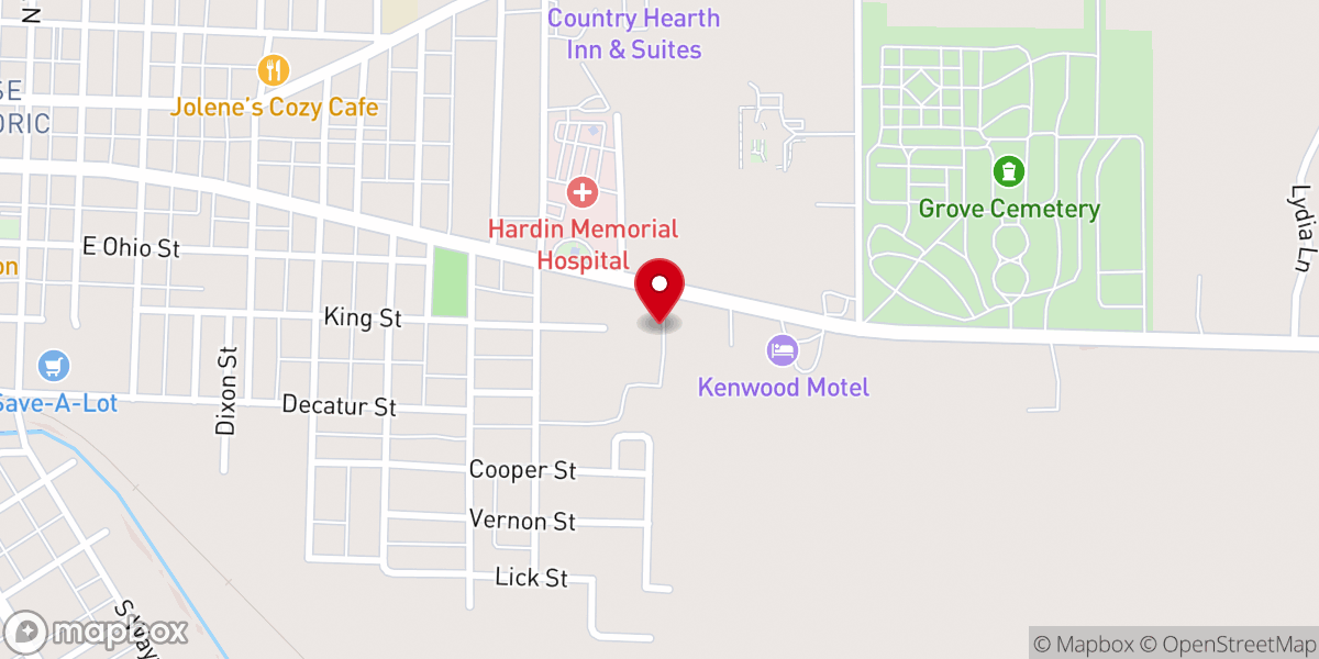 Map showing location of Dream Center of Ohio